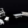 Maquette des differents mobiliers